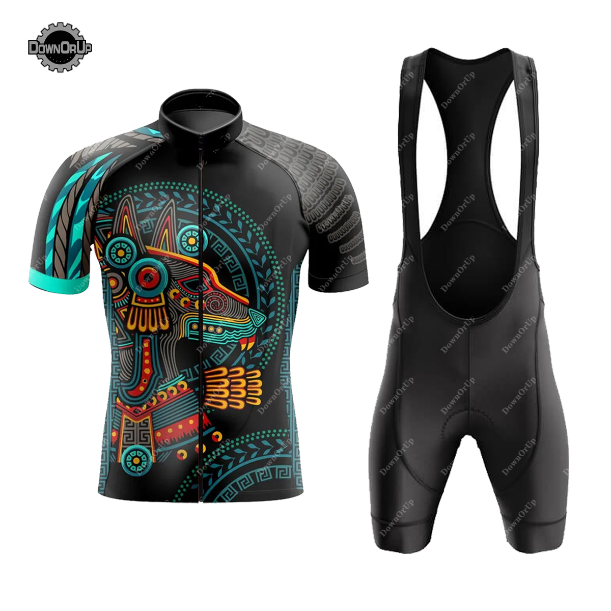 Mountain Biking New Mexico - MEXICO Herren-Radsportbekleidung, Uniform für Radfahrer, kurzärmeliges