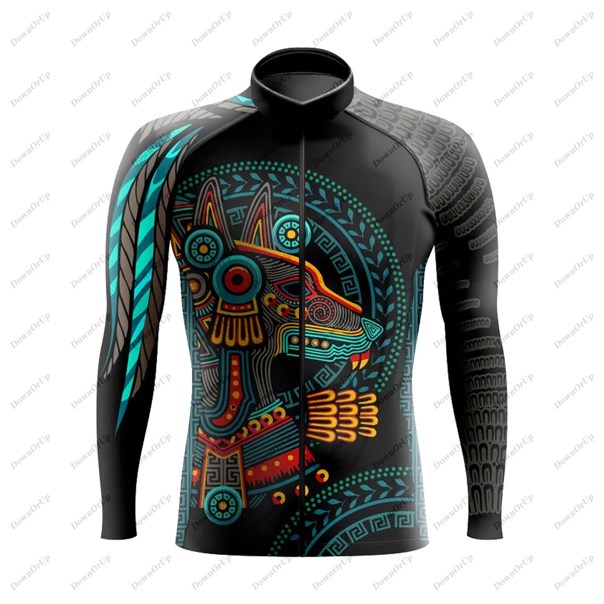 Mexiko Aztec Herren Langarm Ra – Mountain Biking New Mexico Bewertung und Preis